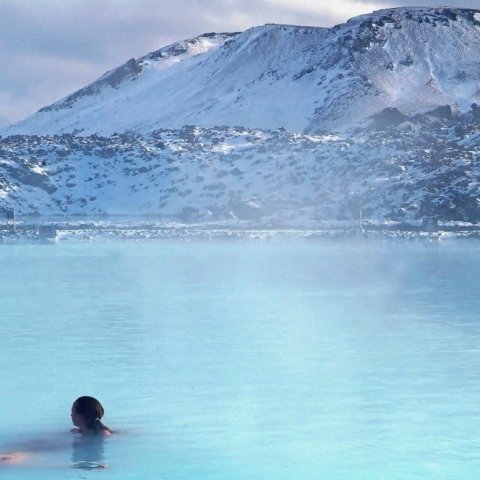 Bláa Lónið að vetri