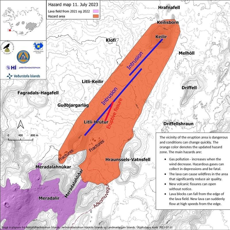 Eyjafjallajokull Volcano Map Eyjafjallajokull volcano map