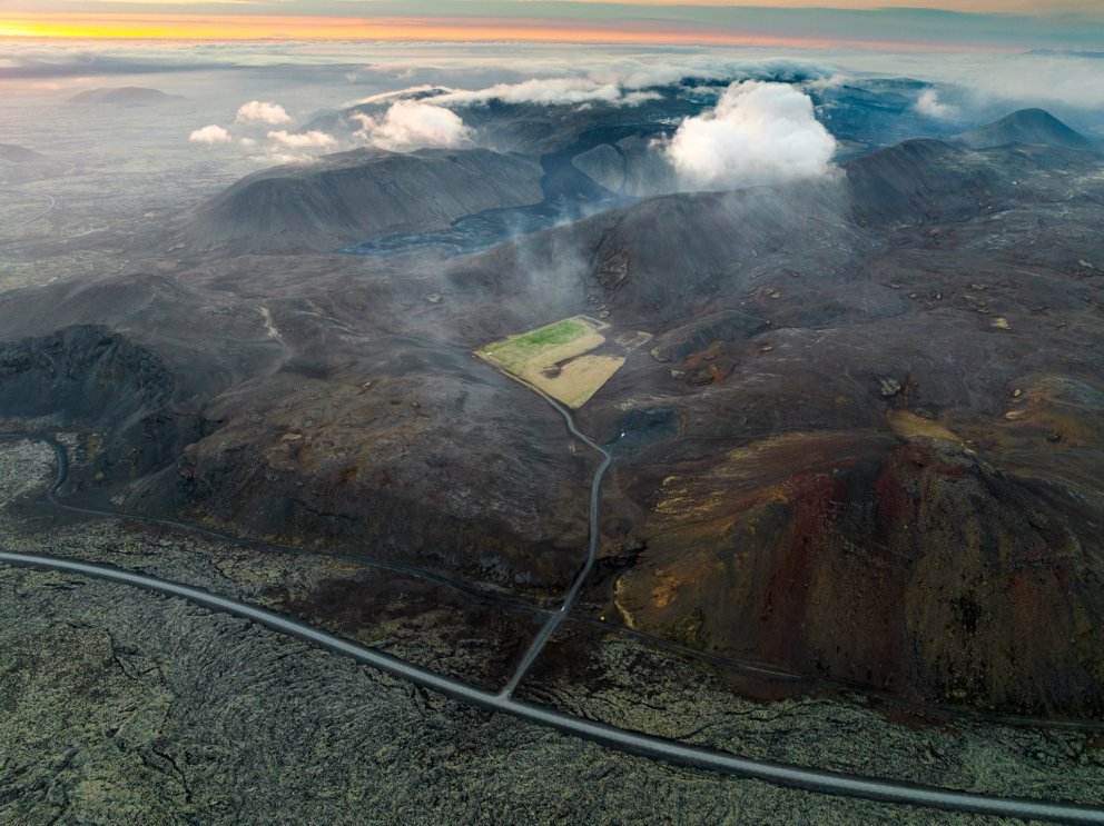 View to the Náttagi Valley and last eruption site. Image: H0rdur