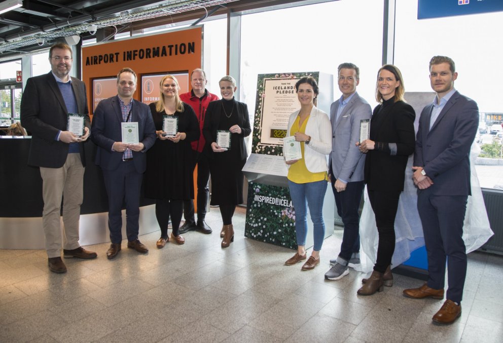 Frá athöfninni í dag