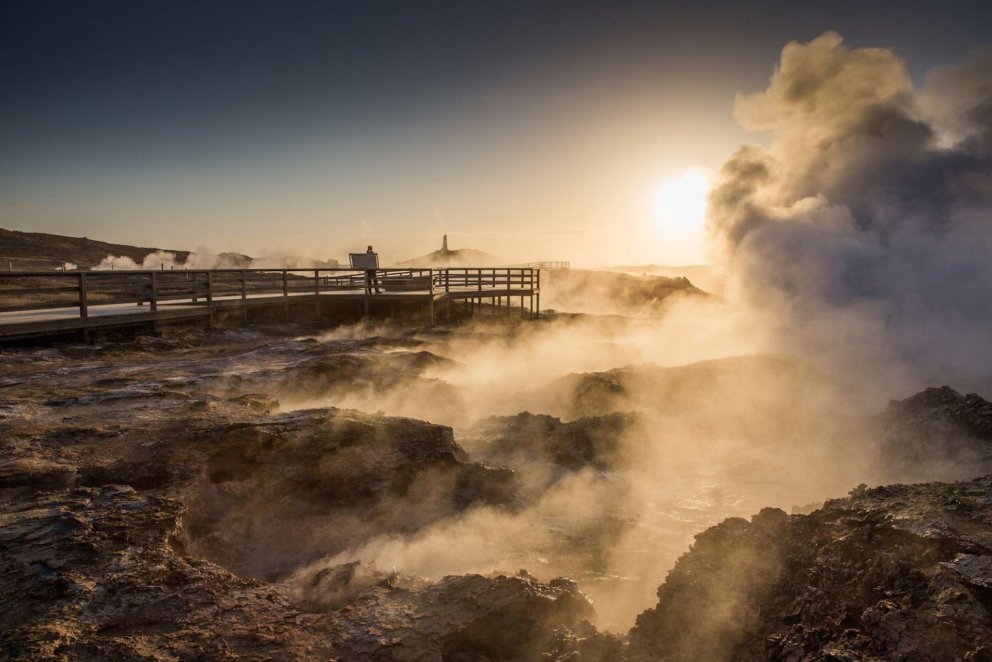 Við Gunnuhver - mynd: Ozzo