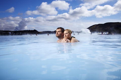 Love is...Sharing a moment in the Blue Lagoon