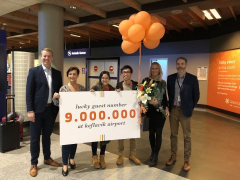 Grétar Már Garðarsson, viðskiptastjóri flugfélaga á Keflavíkurflugvelli, Gunnhildur Erla Vilbergsdót…