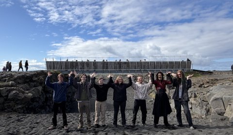 Frá ferð hópanna um Reykjanesið í liðinni viku. 